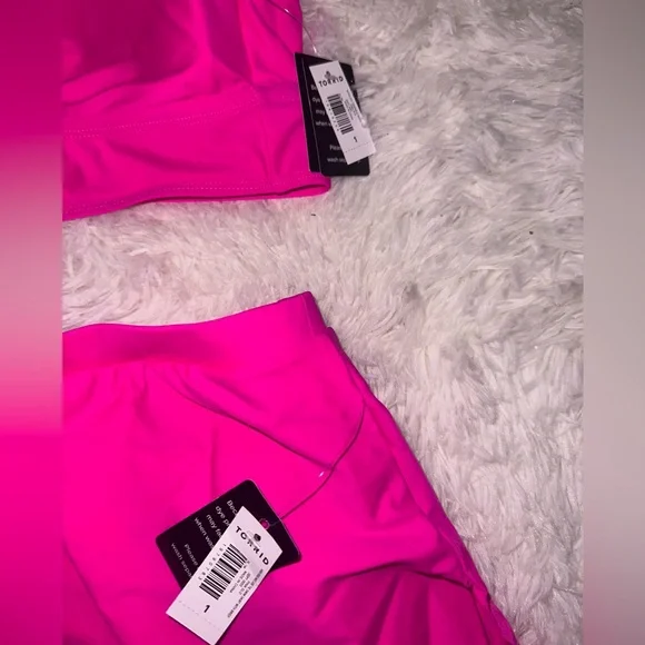 Torrid Vibrant Pink Swim set - Picture 3 of 4